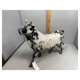 Cast iron bull - 14" l x 12" H