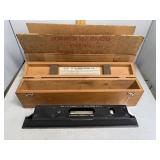 Starick No. 99 master precision level in wood case