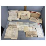 1900s to 1940s correspondence with Bank statements