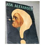 "Ask Alexander" early 20th century magician poster