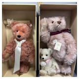 2x$ - Steiff Teddy bears in original box: 1994 rep
