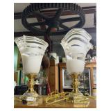 Evolution by Waterford Table lamps with polish met