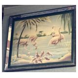 Art deco mirrored framed flamboyance
