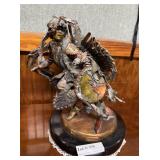 "Drum Song" coal painted bronze by Christopher Car