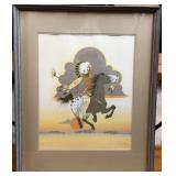 "Victory Gallop" by Antowine Warrior framed litho