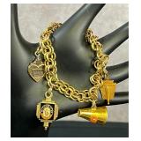 1966 Vintage High School 12k G.F. Charm Bracelet