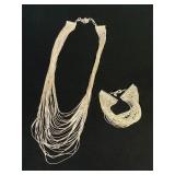 Multi-strand Necklace and Bracelet Set