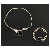 925 Sterling Silver Necklace w/ Bracelet