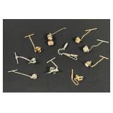 Vintage Mixed Lot Tie Pin Tacks
