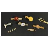 Vintage Mixed Lot Tie Bars - USPS / Swank / Others