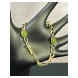 Jade Gemstone 12k GF Bracelet
