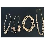 Shell Necklace Lot - Qty 4