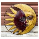 Sun/Moon Metal Wall Decor