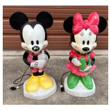 Mickey & Minnie Mouse Plastic Light-up Yard Decor