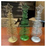 Metal Twisted Wire Art Christmas Trees (3)