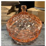 Indiana Glass Colony Whitehall Cubist Candy Dish