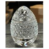 Vintage Crystal Egg Paperweight France