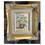 Ornate Framed Painting "Floral Arrangement"