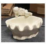 Angel Clam Shell Ceramic Soap Bar Dish