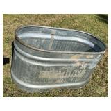 Galvanized Tub 21" x 24" x 42"