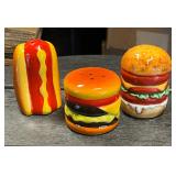 Hamburgers & Hotdog Salt & Pepper Shakers