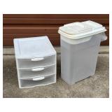 Buddeez Pet Food & Sterilite Organizer Containers