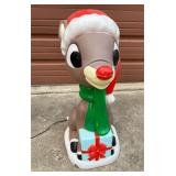 Rudolph Reindeer Plastic Light-up Yard Decor