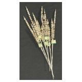 Vtg Mercury Glass Bead Pick Sprays 6-ct. (Silver)