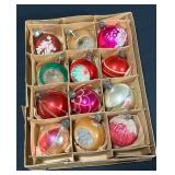 Mixed Vintage Glass Christmas Ornaments 12-ct.