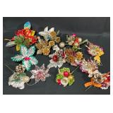 Mixed Lot of Vintage Foil Christmas Decor
