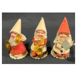 Vintage Elf Christmas Decor Japan 3-ct.