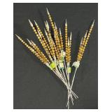 Vtg Mercury Glass Bead Pick Sprays 7-ct. (Gold)