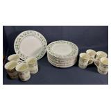 Royal Holly Holiday & Konitz Christmas China 20pcs