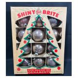 Vintage Shiny Brite Glass Christmas Ornaments 12ct