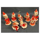 Vintage Santa Christmas Ornament Decor 8-ct.