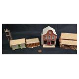 Lot of 3 Train Buildings