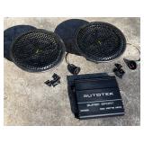 Autotek SS 1000 watt Amp w/ 2-Kicker C12 Speakers