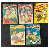 1950s Dell Comics LOONEY TUNES - Qty 5