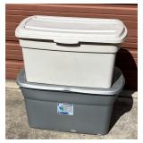 Sterilite & Rubbermaid 30-gal Plastic Bins w/ Lids