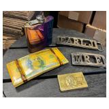 Mixed Belt Buckles & Stainless Steel Flask