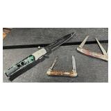 Milano Stiletto Tactical Knife & 2-Case Knives