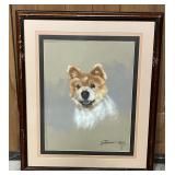 "Chow Chow" Original Pastel Art Signed Estorino 93