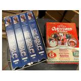 Charlton Heston BIBLE VHS & Christmas Classics DVD
