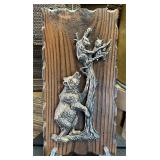 Vintage Bears Metal & Wood Wall Hanging Decor