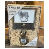 3-pc Set Decor Storage Box & 2 Picture Frames NEW