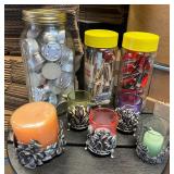 Collection of Tea Candles, Candles & Matchbooks