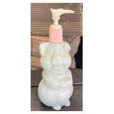 Vintage Avon Lady Pig Lotion Dispenser