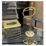 Gold Tone Bathroom Vanity Accessories