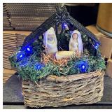 Christmas Lighted Nativity Scene Decor
