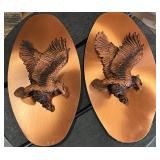 Eagle Copper Art Wall Plaques - Qty 2